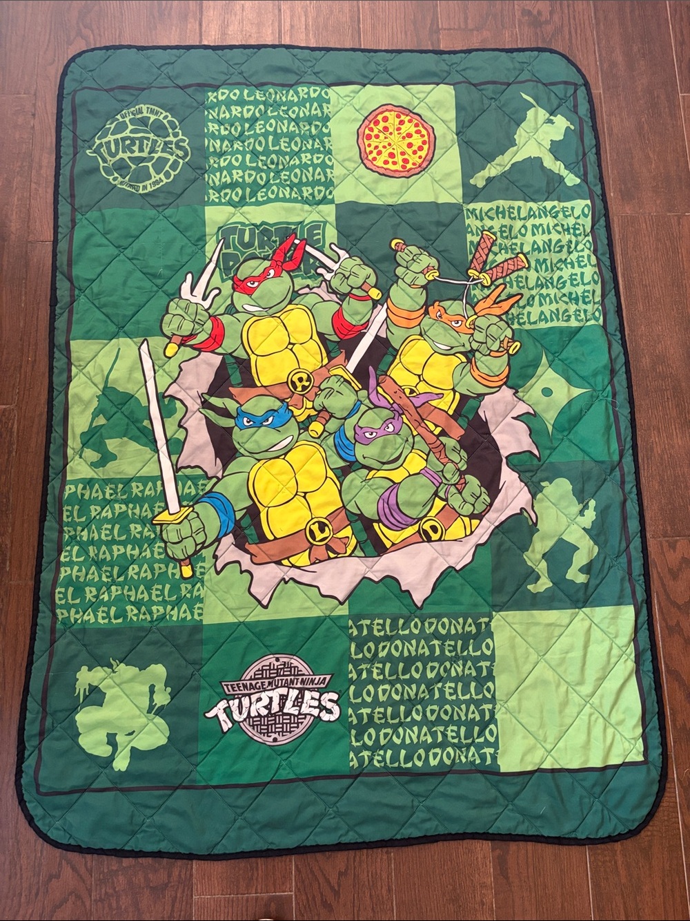 TMNT Teenage Mutant Ninja Turtles Toddler Comforter Reversible Blanket Franco’14